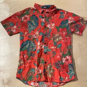 Jogal Men's Red Floral Shirt Small (NL)